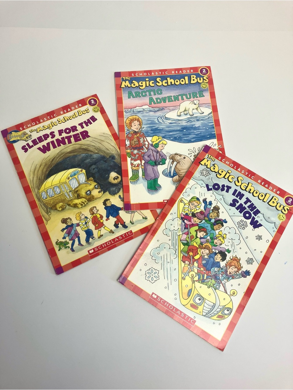 Vintage Magic Schoolbus Books Bundle Snow Winter Arctic 2003-2004 Y2K Nature